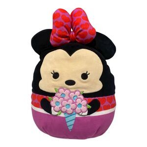 Squishmallows Disney Minnie Mouse Plush 9” Valentines Day Pink Stuffed 2023